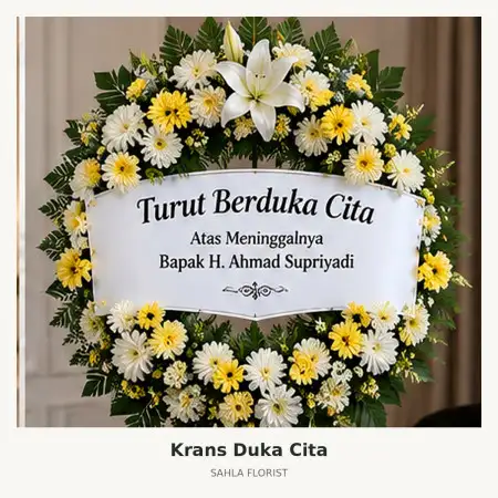 Krans Bunga Duka Rappocini